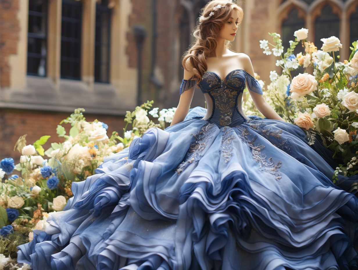 robe de mariée princesse bleu roi : élégance et tendance pour votre jour j  mot à renseigner :  robe princesse