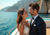 Lune de miel des milliardaires : destination de rêve et lieux extraordinaires Jeune couple élégant sur un yacht en Méditerranée