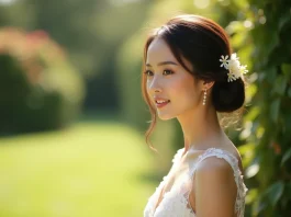 Coiffure de mariage simple et chic : l’élégance du chignon bas